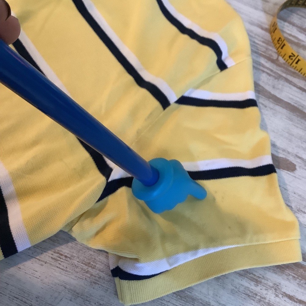 Polo by Ralph Lauren Yellow, White & Blue Striped w/ Red Pony Mens XXL - Picture 15 of 16